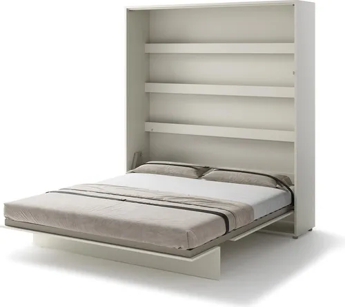 HAUSELEMENT Schrankbett 180 x 200 Vertikal LENART BED CONCEPT BC-13 - Praktisches Wandklappbett für multifunktionale Räume. In nur Sekunden verwandeln Sie Ihr Zimmer in ein komfortables Schlafzimmer. Mit Lattenrost, stabiler Konstruktion und leisen Pneumatikhebern für müheloses Öffnen.