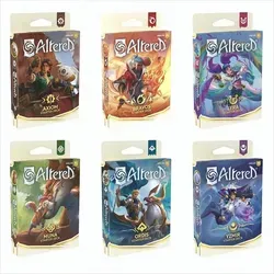 Altered - Beyond the Gates TCG Starter Deck Englisch - Sammelkarten-Spiel für 2 Spieler, ideal für Einsteiger. Enthält 6 spielbereite Starter-Decks mit 39 Karten und einem Helden pro Deck, sowie alles für den sofortigen Spielstart!