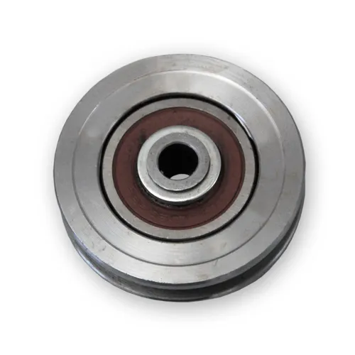 Torrolle Schiebetor Rolltor Laufrolle d=75 - Gartentorteile: Robuste Stahl-Torrolle mit Flachnut für langlebige Nutzung und einfache Montage an Schiebetoren.