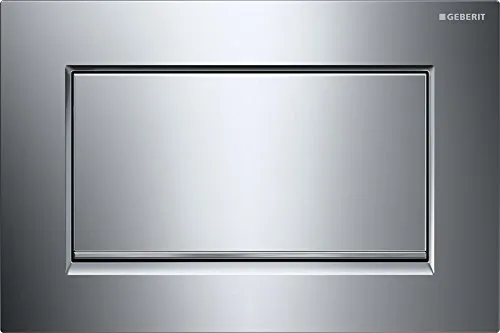Geberit Betätigungsplatte Sigma 30 - Sanitärinstallation, ideal für Spül-Stopp-Spülung und einfache Montage mit hochwertiger Chrom-Oberfläche.