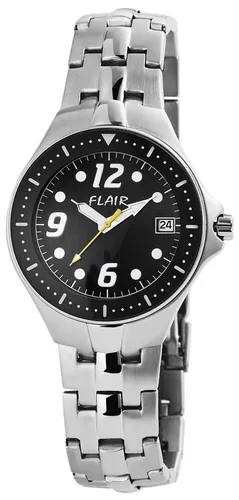 Flair Edelstahl Herren Armbanduhr