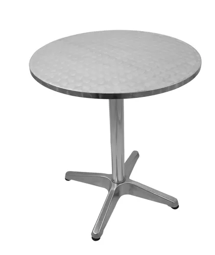 ALU BISTROTISCH - Aluminium Bistro Stehtisch für Garten & Terrasse - Robuster Bistrotisch aus Aluminium, ideal für den Außenbereich, mit kompakten Maßen von 60 x 70 cm und einer Höhe von 70 cm.
