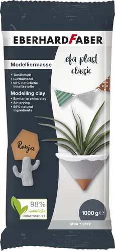 EBERHARD FABER Modelliermasse EFA Plast classic grau 1.000 g