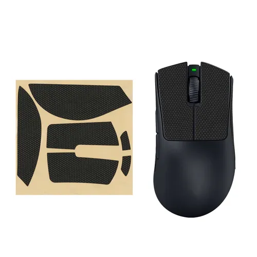 Gaming Maus Grip Tape für Razer DeathAdder V3 Pro Maus in schwarz von kwmobile