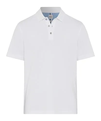 Brax Poloshirt weiß XL - Herren-Shirts aus 96% Baumwolle und 4% Elasthan, pflegeleicht und bequem, ideal für lässige Anlässe.
