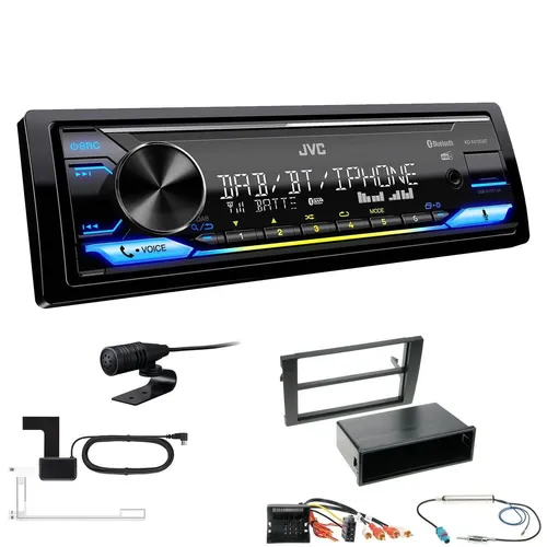 JVC DAB+ Bluetooth USB Autoradio für Audi A4 2002-2009 schwarz