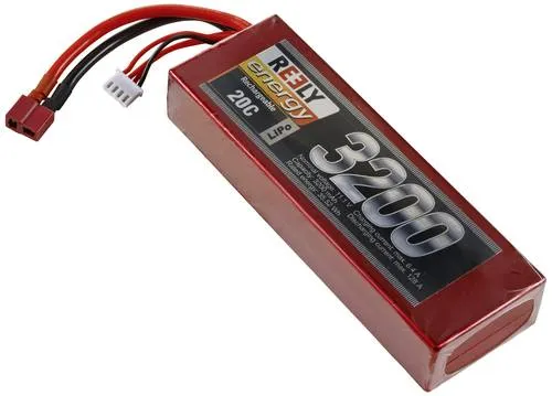Reely Modellbau-Akkupack (LiPo) 11.1V 3200 mAh - 3 Zellen Hardcase mit T-Stecksystem, hohe Kapazität und verbesserte Hochstrombelastbarkeit für optimale Leistung