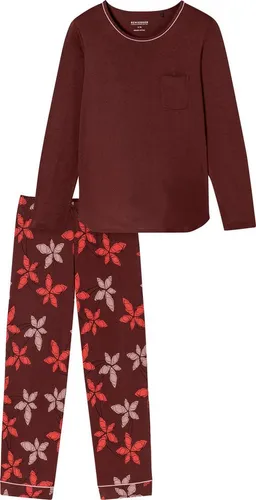 Schiesser Pyjama Damen-Schlafanzug Single-Jersey gemustert