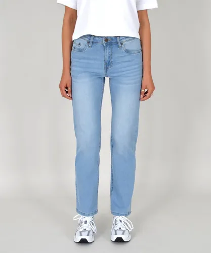 ESRA Damen Jeans Hose - High Waist Straight Leg bis Übergröße G400 - Damen-Jeanshosen, bequeme High Waist Straight Leg Jeans aus weicher Baumwolle mit hohem Tragekomfort und umweltfreundlicher Produktion in der Türkei, auch in Plus Size erhältlich.