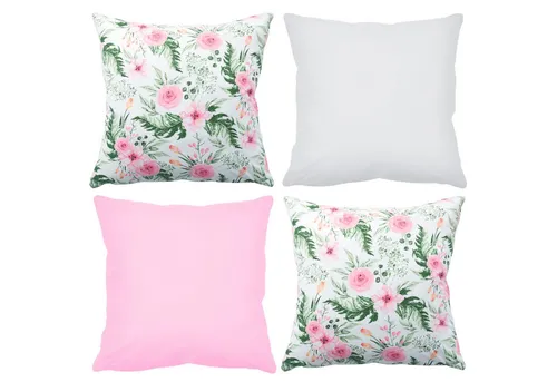 Amilian Dekokissen 4er Set - Dekokissen mit Füllung - 50x50 cm - Deko Kissen