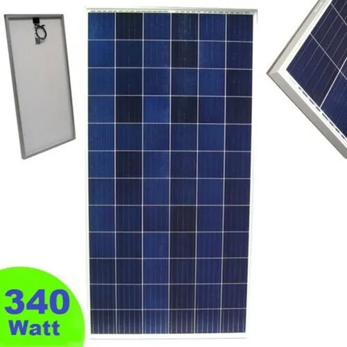 Apex Solarmodul 340W Poly Solarzelle - Hochleistungs-Solarpaneel - Hocheffizientes polykristallines Solarmodul mit 340 Watt, ideal für netzgekoppelte und Inselanlagen. Robuster Aluminiumrahmen und spritzwassergeschützte Anschlussdose sorgen für Langlebigkeit und Zuverlässigkeit.