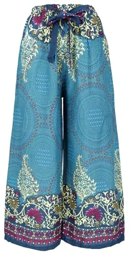 Palazzohose, Schlaghose, Boho Sommerhose, Hippie Goa Hose - türkis