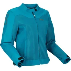 Bering Alias Mesh Damen Motorrad Textiljacke, blau, 46