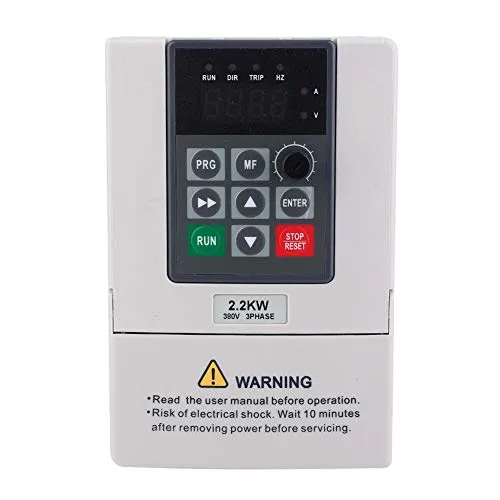 Frequenzumrichter Mit 380 V, 2,2 kW VFD Zur Steuerung Der Motordrehzahl, 3-Phasiger Eingangsausgang, CNC-Umrichter