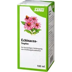 Echinacea-Tropfen Salus 100 ML - Traditionelles pflanzliches Arzneimittel zur kurzzeitigen Vorbeugung von Erkältungskrankheiten, ideal für die kalte Jahreszeit. Enthält 50 Vol.-% Alkohol.