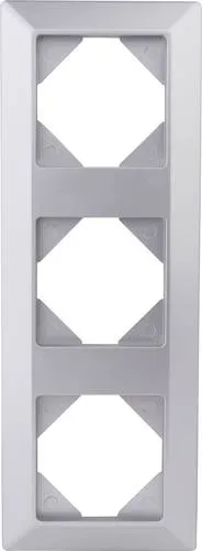 REV 3fach Rahmen Silber 0236830704 1St.