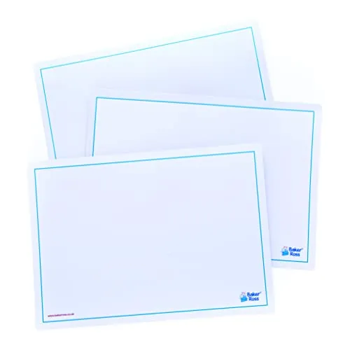 Baker Ross Schreibtafeln zum Abwischen (10 Stück) – für Kinder zum Malen, Schreiben und Basteln, Weiß