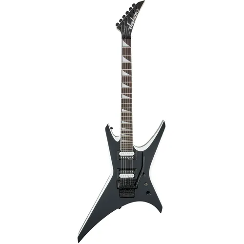Jackson JS32 Warrior Black with White Bevels E-Gitarre - Aggressive Metalgitarre mit schnellem