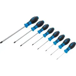 BGS Schraubendreher-Satz | Innensechskant | 8-tlg. - Schraubendreher-Satz mit 2-Komponenten-Griff für optimalen Halt, aus robustem Chrom-Vanadium-Stahl, ideal für präzise Arbeiten und Reparaturen.