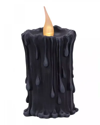Schwarze LED Kerze als Magic Candle 19cm