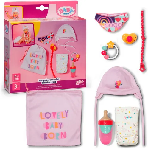 BABY born Neugeborenen Set - Puppenzubehör 43 cm - Entdecke das vielseitige Puppenzubehör für BABY born! Ideal für Kindergartenkinder ab 36 Monaten, um das Spielvergnügen zu erweitern.