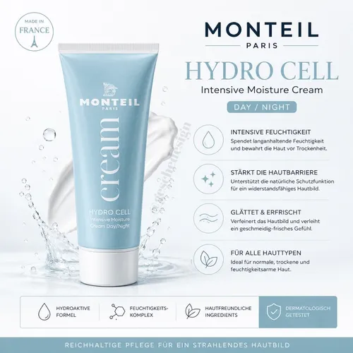 MONTEIL Hydro Cell Tag/Nacht Creme Anti-Aging Feuchtigkeit Premium 25ml