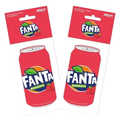 Airpure Auto-Lufterfrischer mit Erdbeerdose, erfrischt die Fahrzeuginnenluft, Lufterfrischer für Männer und Frauen, frischer Duft