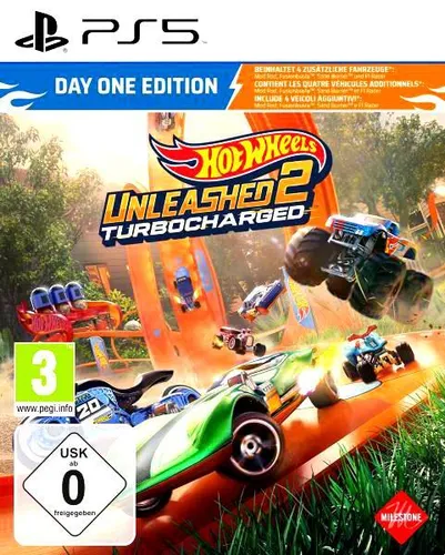 Hot Wheels Unleashed 2: Turbocharged (Day One Edition) für PS5 - Actionreiches Rennspiel für die PlayStation 5 mit über 130 Fahrzeugen und neuen Strecken. Erlebe packende Rennen und kreative Streckeneditoren für unendlichen Spielspaß!