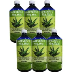 ForeverFit Aloe Vera Trinkgel 1000ml - 100% unverdünnt und vegan - Pflanzliches Ergänzungsmittel Aloe Vera, 100% unverdünntes Trinkgel mit bis zu 1200mg Acemannan pro Liter, GMO-frei und ohne künstliche Vitamine, ideal für Vitalstoffversorgung.