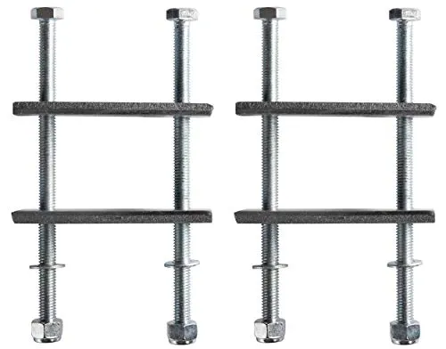 Edelstahlhaus Halterungen für Deichselbox MON2012 - Universalzubehör für Anhängerkupplungen, Made in Germany, einfach zu montieren ohne Bohren, ideal für PKW Anhänger mit Zuggabel bis 85 mm Breite.