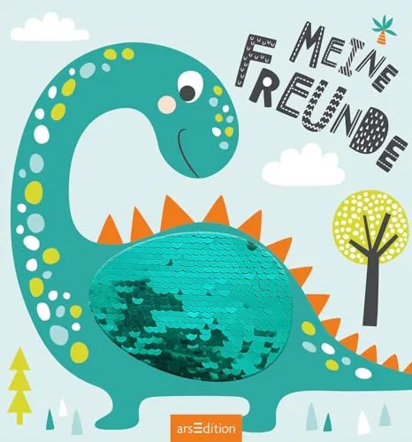 Meine Freunde – Dinos mit Wendepailletten: Freundebuch für kleine Dino-Fans - Alben für Kindergarten und Kita, mit Wendepailletten für interaktive und kreative Gestaltung.