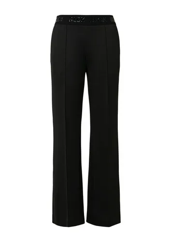 s.Oliver BLACK LABEL Bequeme Jeans schwarz 42/REG - Stoffhosen in Größe 42/REG, komfortable Passform mit 92% Polyester und 8% Elasthan für optimalen Tragekomfort und Bewegungsfreiheit.