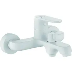 Wannenarmatur Armatur Weiß Design Mischbatterie Badewannearmatur Wandarmatur