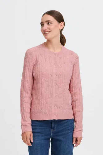 OXMO Strickjacke OXSinva Süßer Cardigan mit Strickmuster