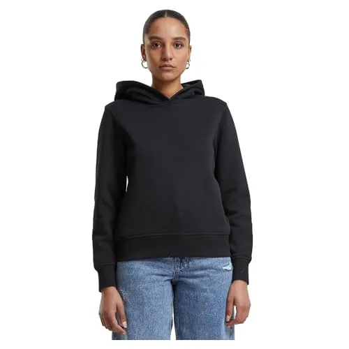 Urban Classics Damen Hoodie Tb7123, Schwarz, XL EU - Kapuzenpullover für Damen, aus hochwertigem Material für angenehmen Tragekomfort und strapazierfähig. Ideal für den täglichen Gebrauch mit klassischer Passform und praktischer Kängurutasche.