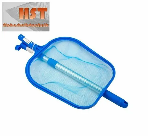 Hst Poolkescher flaches feines Netz für Pool; Schwimmbad + Alustange - Bodennetz