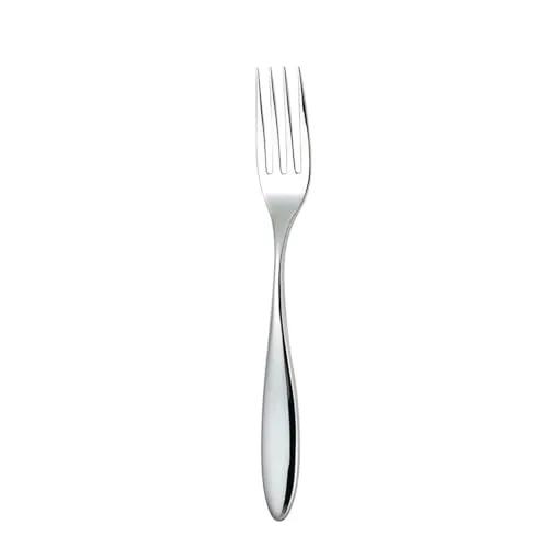 Alessi SG38/12 Mami Serviergabel aus Edelstahl - Elegante Tafelgabel aus glänzend poliertem Edelstahl 18/10, ideal für festliche Anlässe und stilvolle Tischdeko.