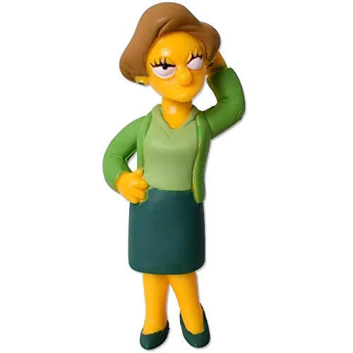 TE-Trend The Simpsons Spielzeug Figuren Springfield Limited Edition Series 3 Sammler Toy Edna Krabappel 90mm Mehrfarbig