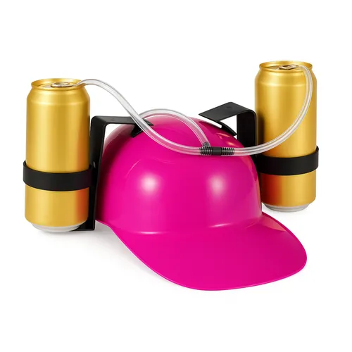 Party Trinkhelm Bierhelm Saufhelm Bauarbeiterhelm Bauhelm mit Dosenhalter saufen