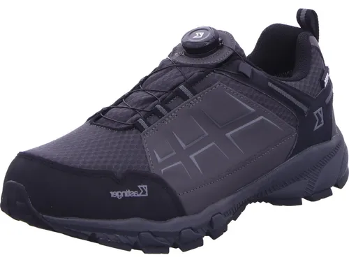Kastinger FS Kompar Low Wanderschuh Schwarz - Wanderschuhe mit wasserdichter K-TEX Membran und innovativer K-SPIN Schnellschnürung für optimalen Komfort und perfekten Halt bei jedem Wetter.