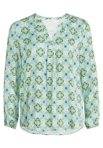 Produktbild Cartoon Damen Blusenshirt mit Muster 36, Grün/Blau