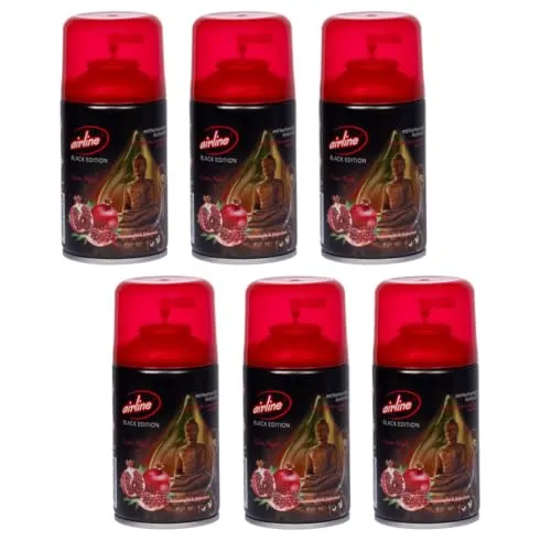 Laro Premium Airline Asia Night Raumduftspray Vorteilspaket 6/12/24/48/96 st Nachfüller für automatische Duftspender 250ml, Anzahl:6, Duft:Asia Night