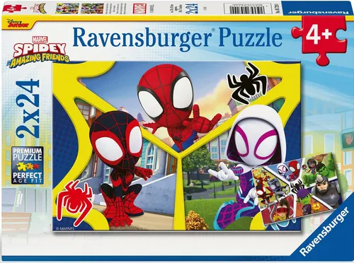 Kinderpuzzle 2x24 Teile - Spider-Man - Spidey und seine Super-Freunde