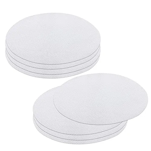 UMCHU Runde Silikon Dehydrator Blätter-8 Blatt Antihaft-Dampfgarer-Einlagen,Netzmatte,Bambusdämpfer Ersatzbaumwolltuch,für gedämpfte Brötchen, Knödel, Backen, Gebäck(28cm Durchmesser)