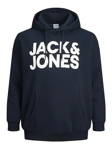 JACK & JONES Kapuzenpullover für Herren - Modischer Hoodie aus 70% Baumwolle mit Kapuze, ideal für jeden Anlass und perfekt kombinierbar mit Jeans für einen lässigen Look.