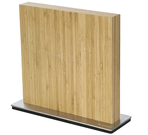 Zassenhaus Magnet Messerblock aus Bambus - Küchenmesser, stilvolles Design mit starken Magnetstreifen für bis zu 10 Messer, sicher und praktisch in jeder Küche.