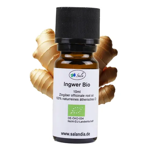 Sala Ingweröl Aroma ätherisches Öl naturrein BIO - zum Verzehr - 10 ml
