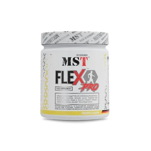 MST® Nutrition Flex Pro Pulver – Kollagen, MSM, Glucosamin, Chondroitin & Hyaluronsäure – Hochwertige Rezeptur – Made in Germany (300g, Ananas)