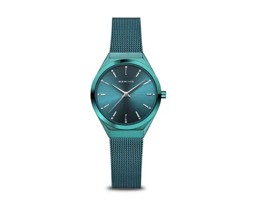 Bering 18729-888 Damenuhr Ultra Slim 29mm - Elegantes Design in Grün - Damenuhr mit 3 ATM Wasserdichtigkeit und kratzfestem Saphirglas. Ideal für stilbewusste Frauen, die eine Kombination aus Funktionalität und modischem Design suchen.