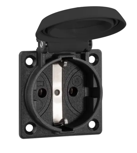 ABL GmbH EB-Steckdose 1661 Schutzkontakt-Anbausteckdosen 1661000 EB-Steckdose